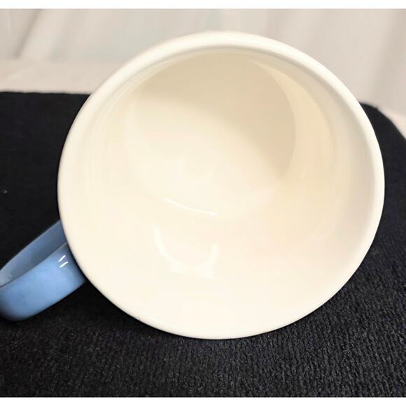 Primo Design Fall Pumpkin Coffee Mug 4" Tall 4" Diameter Blue White Brown 16 oz. - Picture 3 of 6